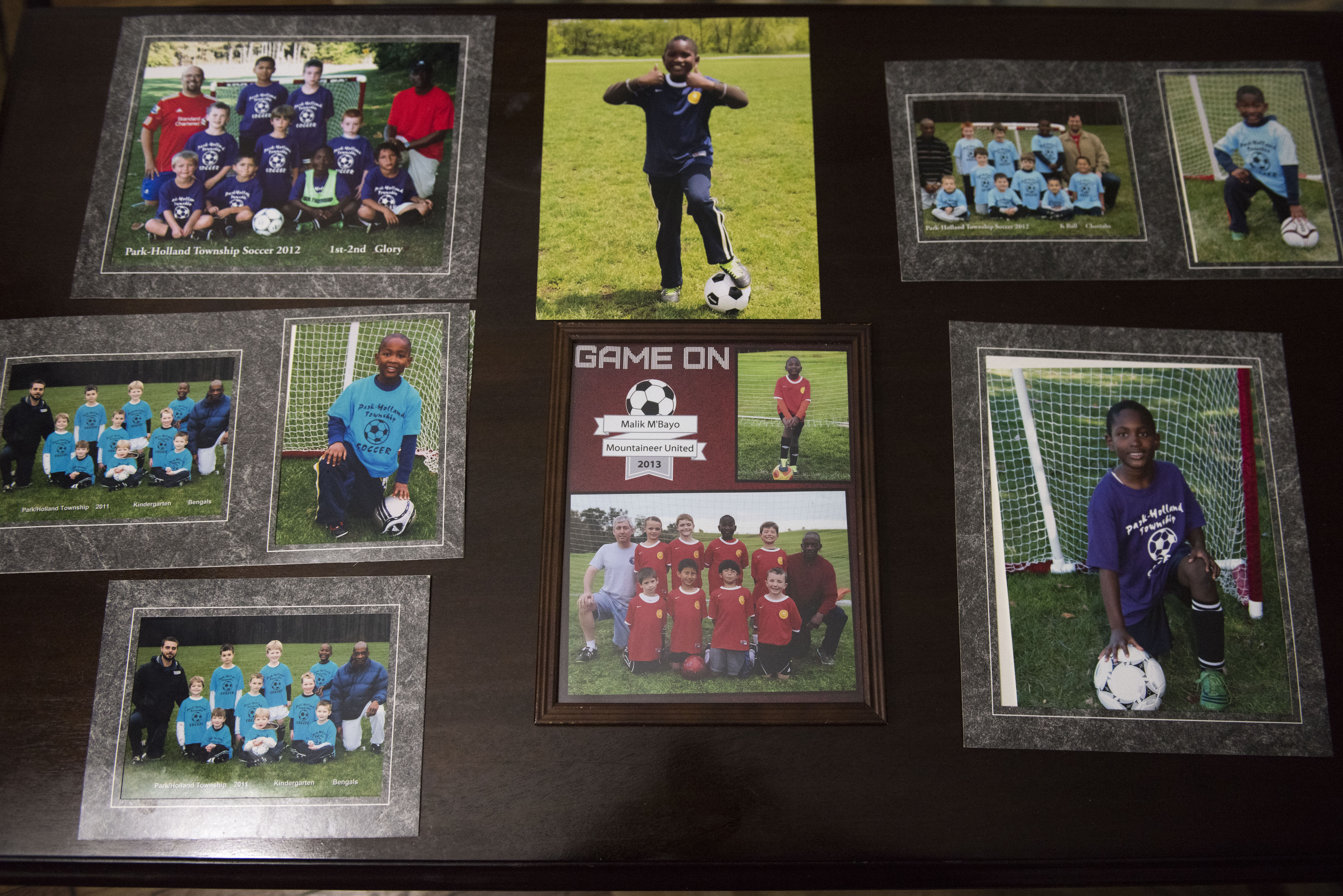 Pictures of Malik’s soccer practices since the age of 4. His father Tamba used to volunteer to help his coaches as most of them haven’t grown up playing the game.