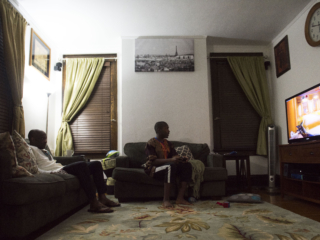 A typical Saturday evening in Malik’s house where playing video games is a fixture.